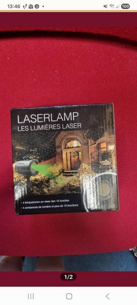 Leuke laserlamp.voor kerst, Ophalen of Verzenden, Gebruikt