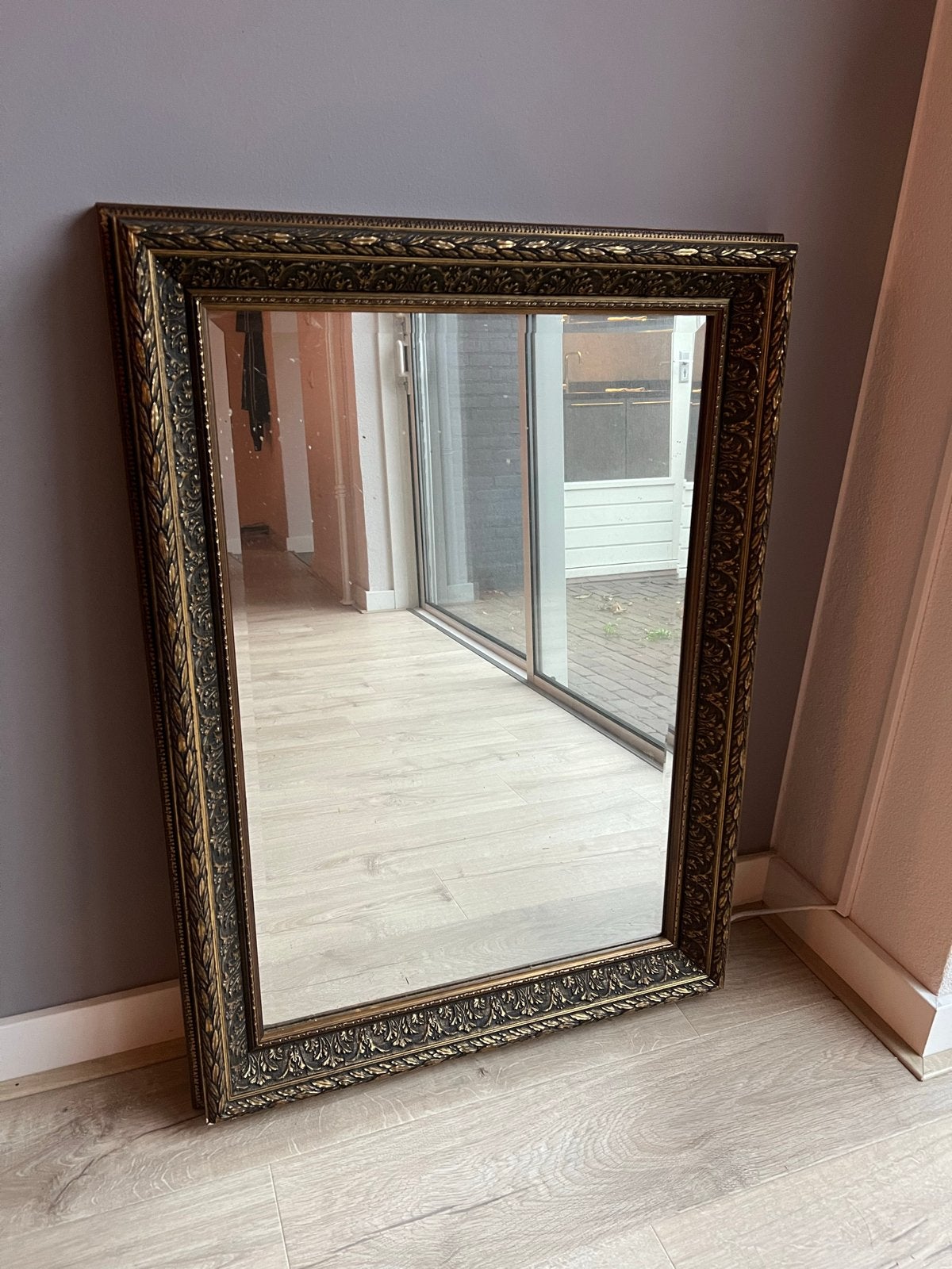 Antieke brocante spiegel, Ophalen