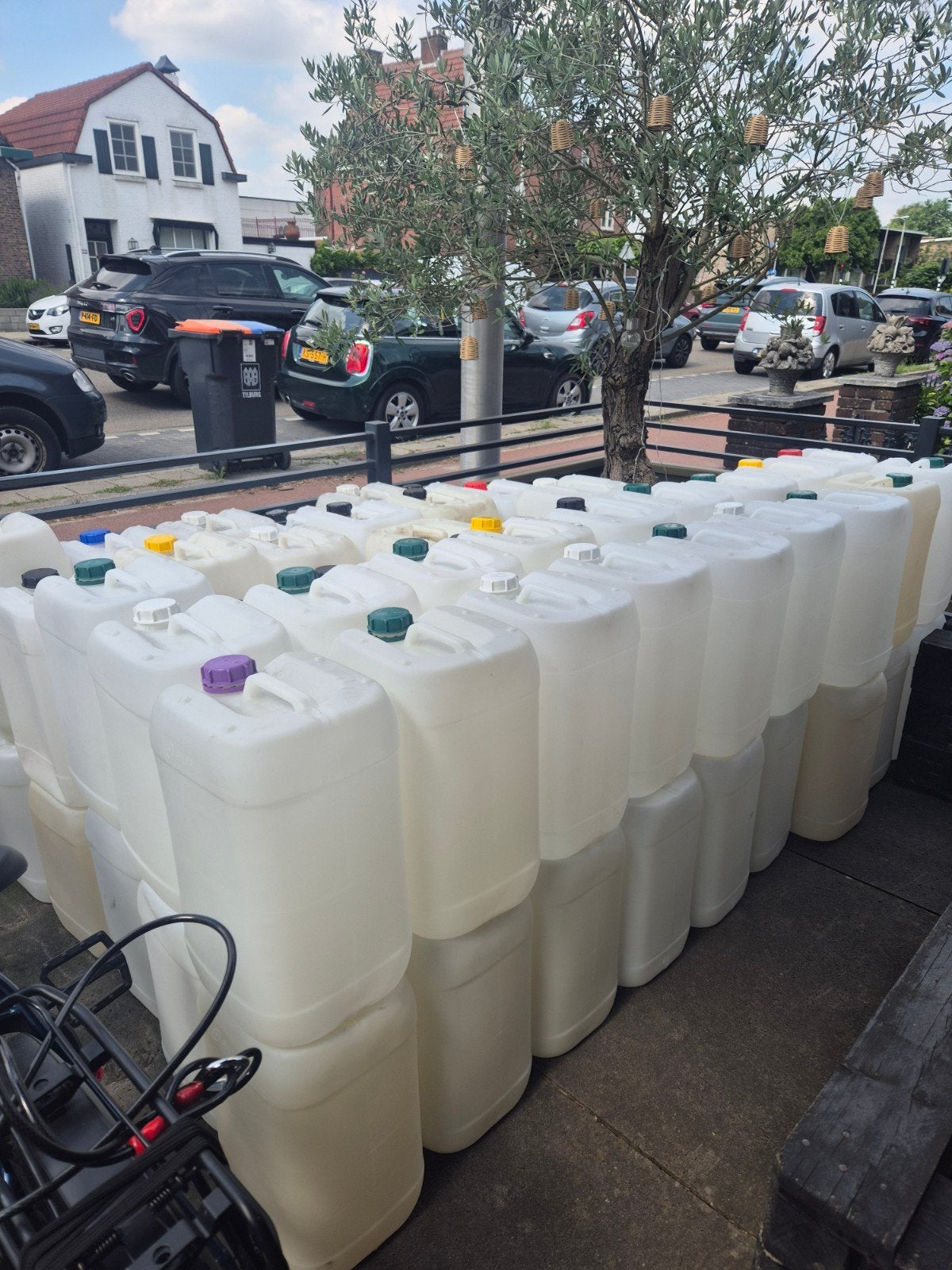 Nieuwe 25 liter un jerrycan diesel benzine petroleum, Tuin en Terras, Regentonnen, Minder dan 75 liter, Ophalen