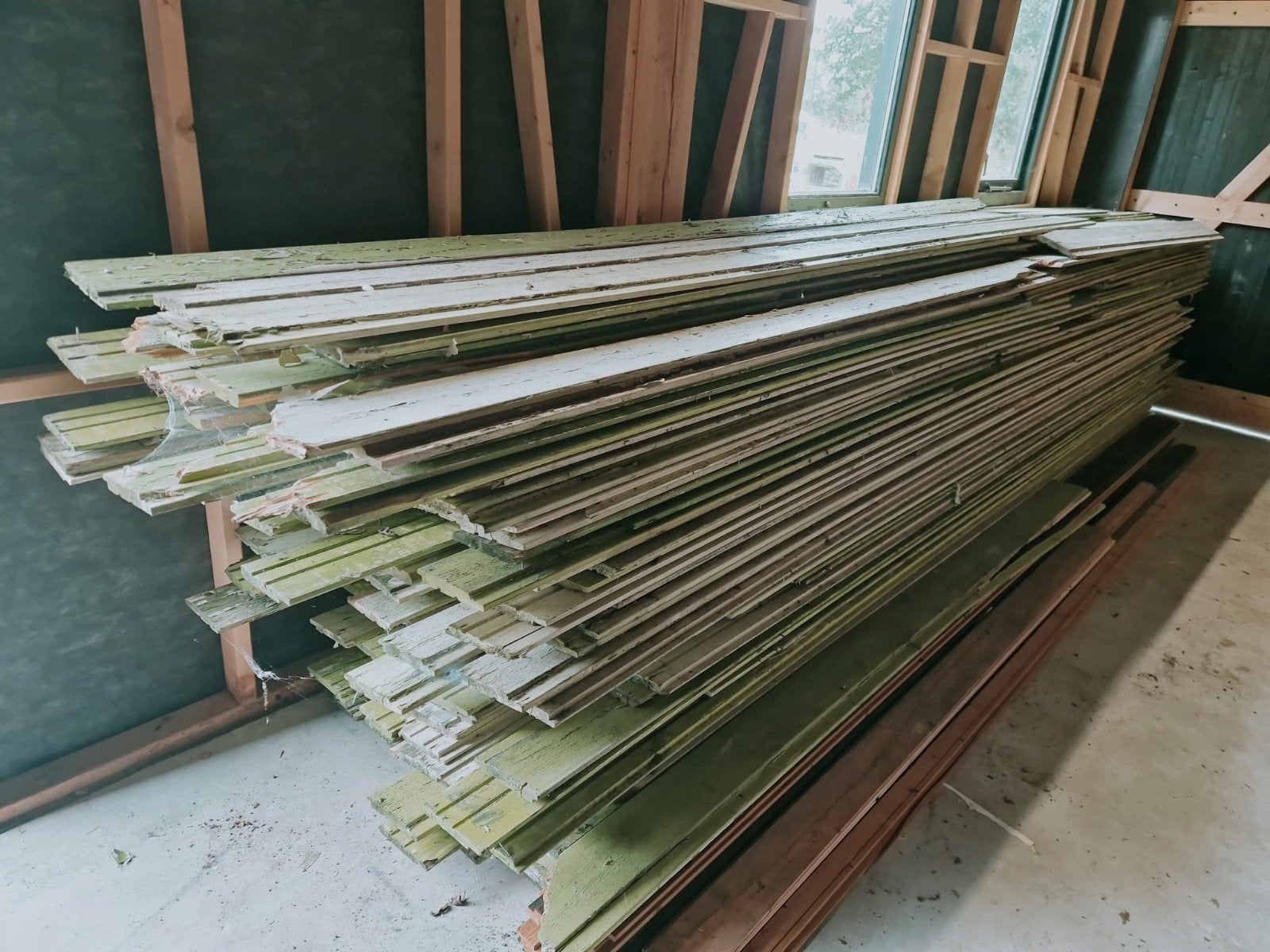 Hout, gevelplanken, gevelbekleding, Ophalen, Gebruikt, Minder dan 25 mm, Plank
