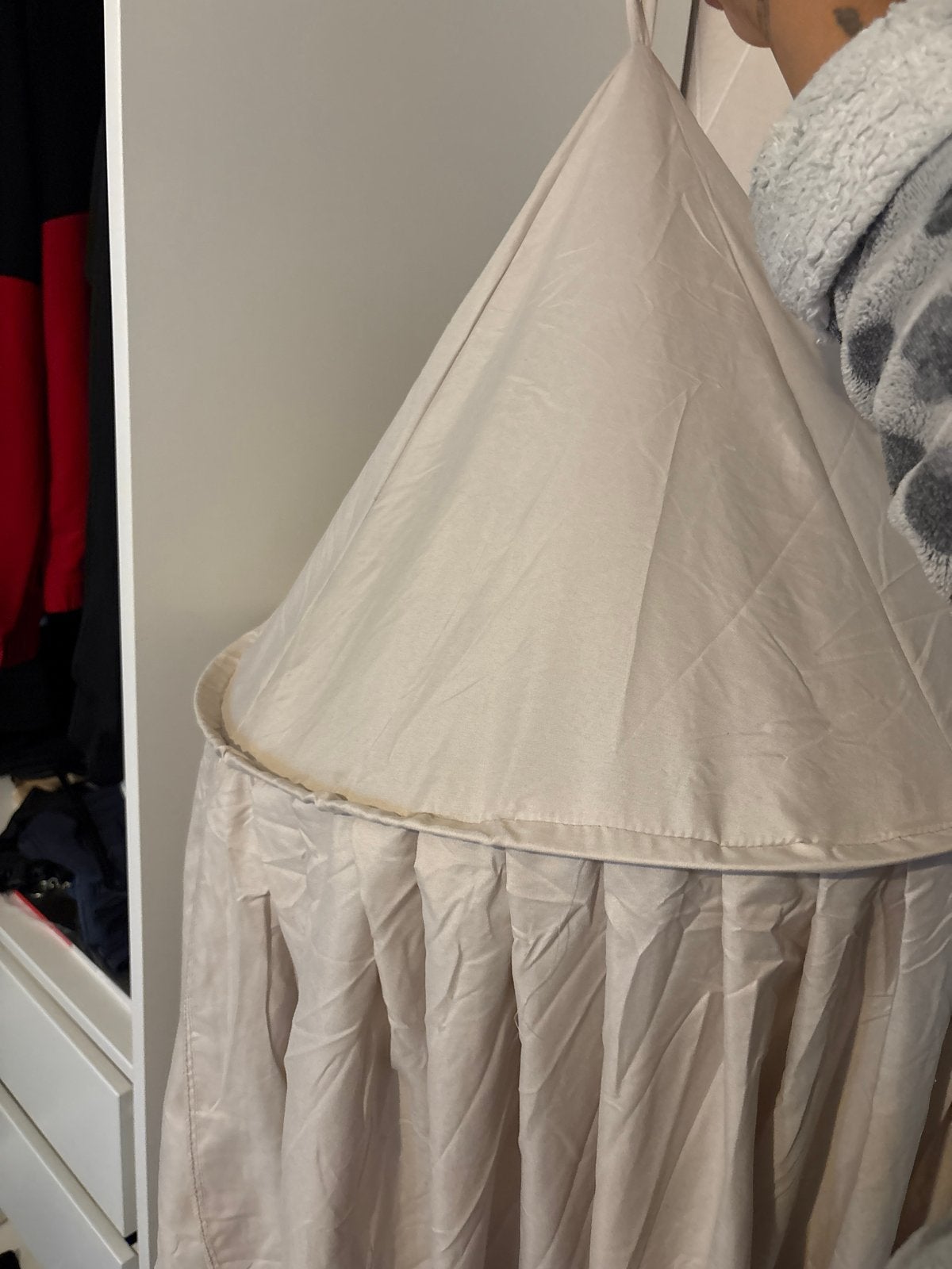 Beige Klamboe voor Kinderkamer, Ophalen, Gebruikt, Klamboe