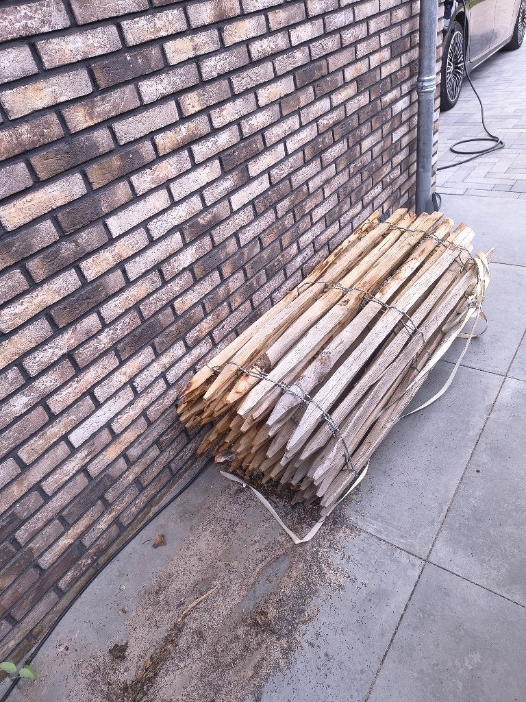 Schapenhek 10mtr 120cm, Tuin en Terras, Tuinhekken en Hekwerk, Ophalen, Zo goed als nieuw, Hout, Tuinhek