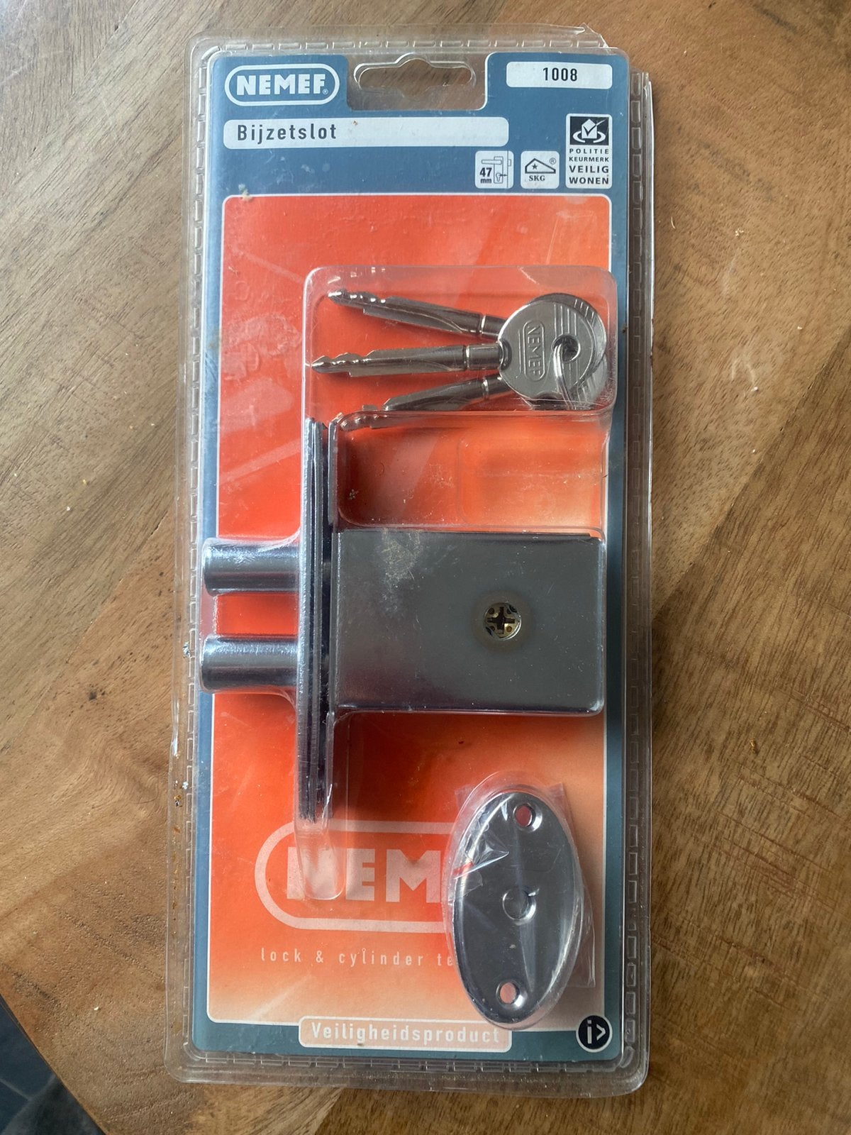 nieuw bijzetslot, Ophalen of Verzenden, Zo goed als nieuw, Rvs, Slot