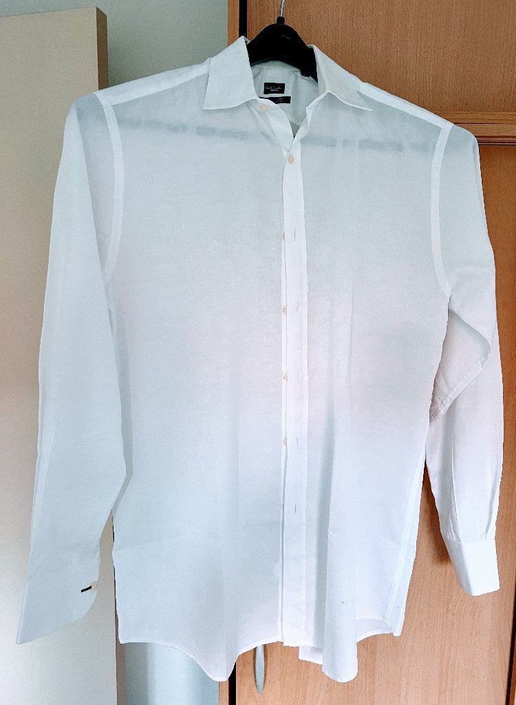 Paul Smith overhemd, Ophalen of Verzenden, Zo goed als nieuw, Blauw, Halswijdte 38 (S) of kleiner
