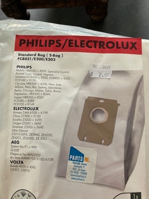 3 stofzuigerzakken Philips/Electro/1xRowenta,Samsung,Tefal, Ophalen of Verzenden, Nieuw, Sledestofzuiger