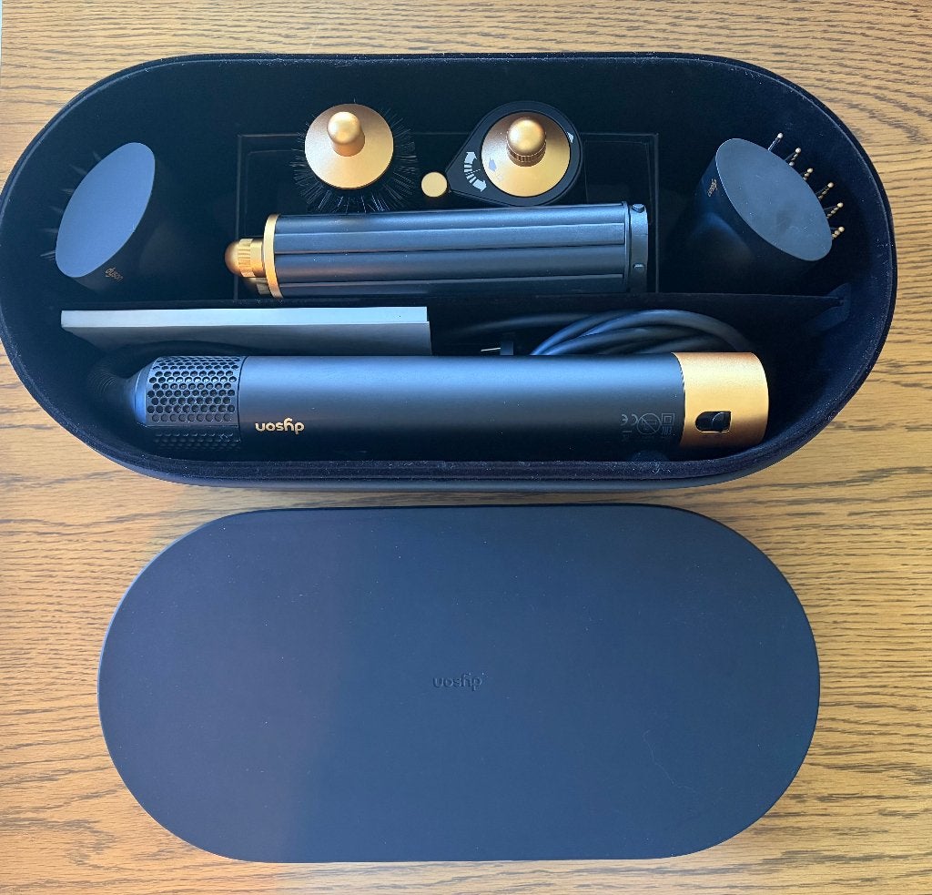 Dyson Airwrapmultistyler Complete Long (Onyx Zwart en Goud), Sieraden, Tassen en Uiterlijk, Ophalen of Verzenden, Zo goed als nieuw