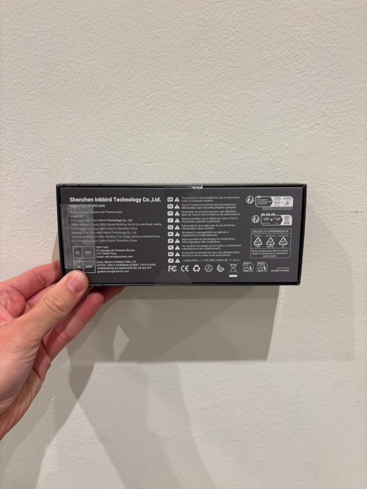 Inbird Digital Food Thermommeter - Nieuw in verpakking, Ophalen of Verzenden, Nieuw