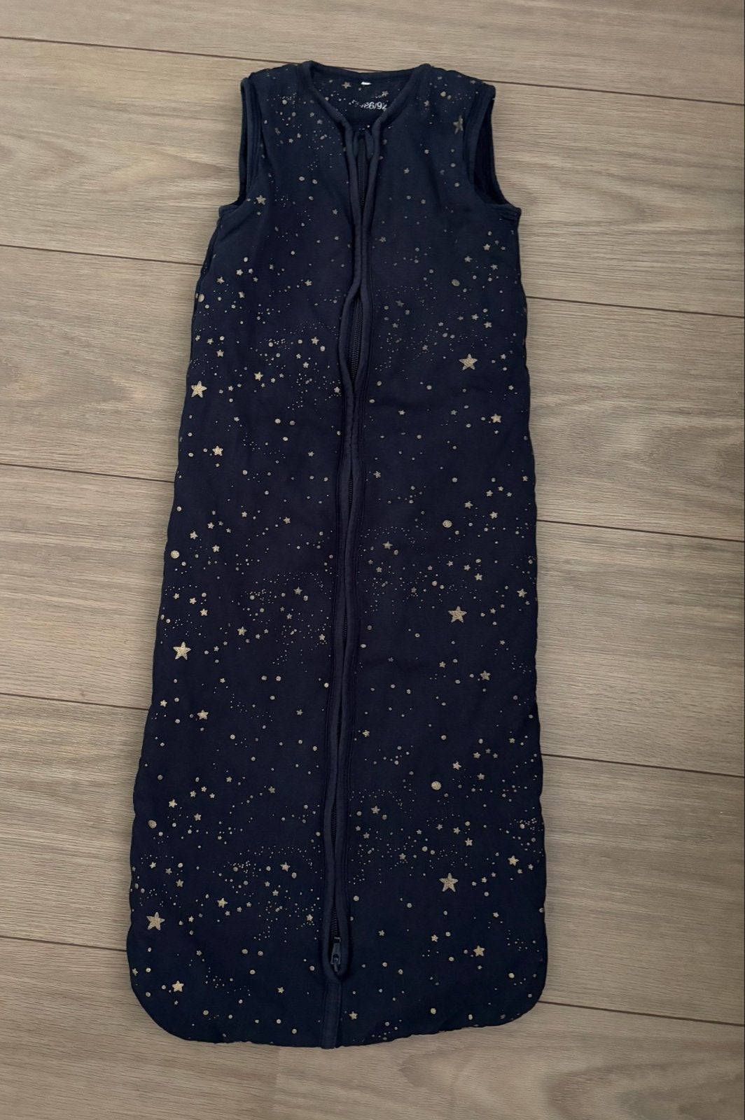Slaapzak baby Donkerblauw 86/92 TOG 2.5 met sterren, Gebruikt, Verzenden, Overige merken, Gevoerd