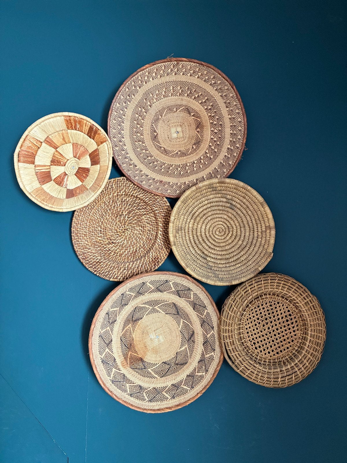 Decoratieve manden Afrika vintage, Ophalen, Gebruikt, Boho, Natuurlijk materiaal