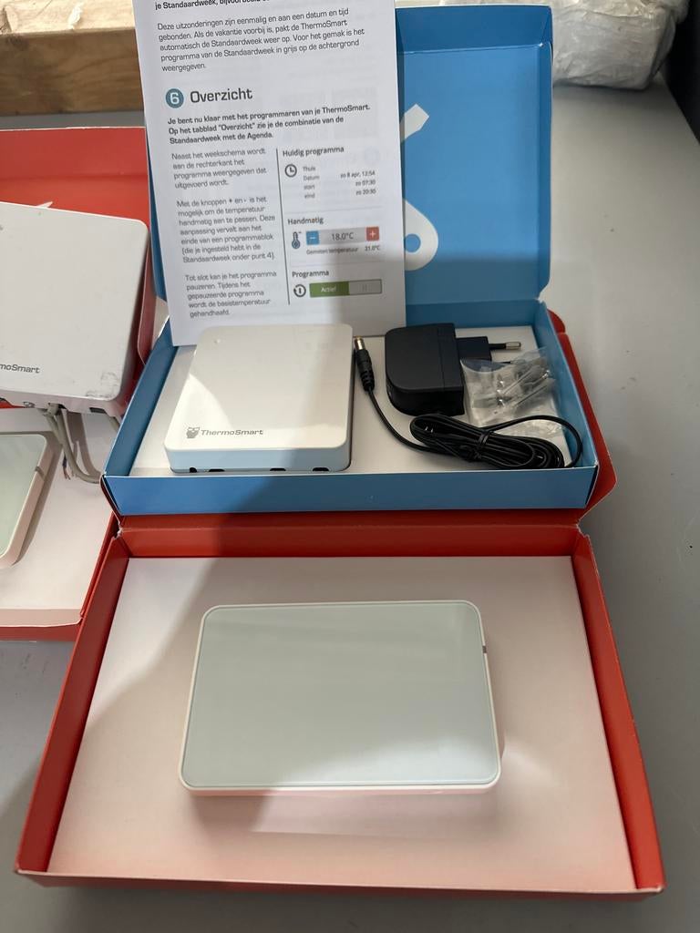 ThermoSmart thermostaat: nieuw in doos + gebruikt exemplaar, Ophalen of Verzenden, Slimme thermostaat, Zo goed als nieuw