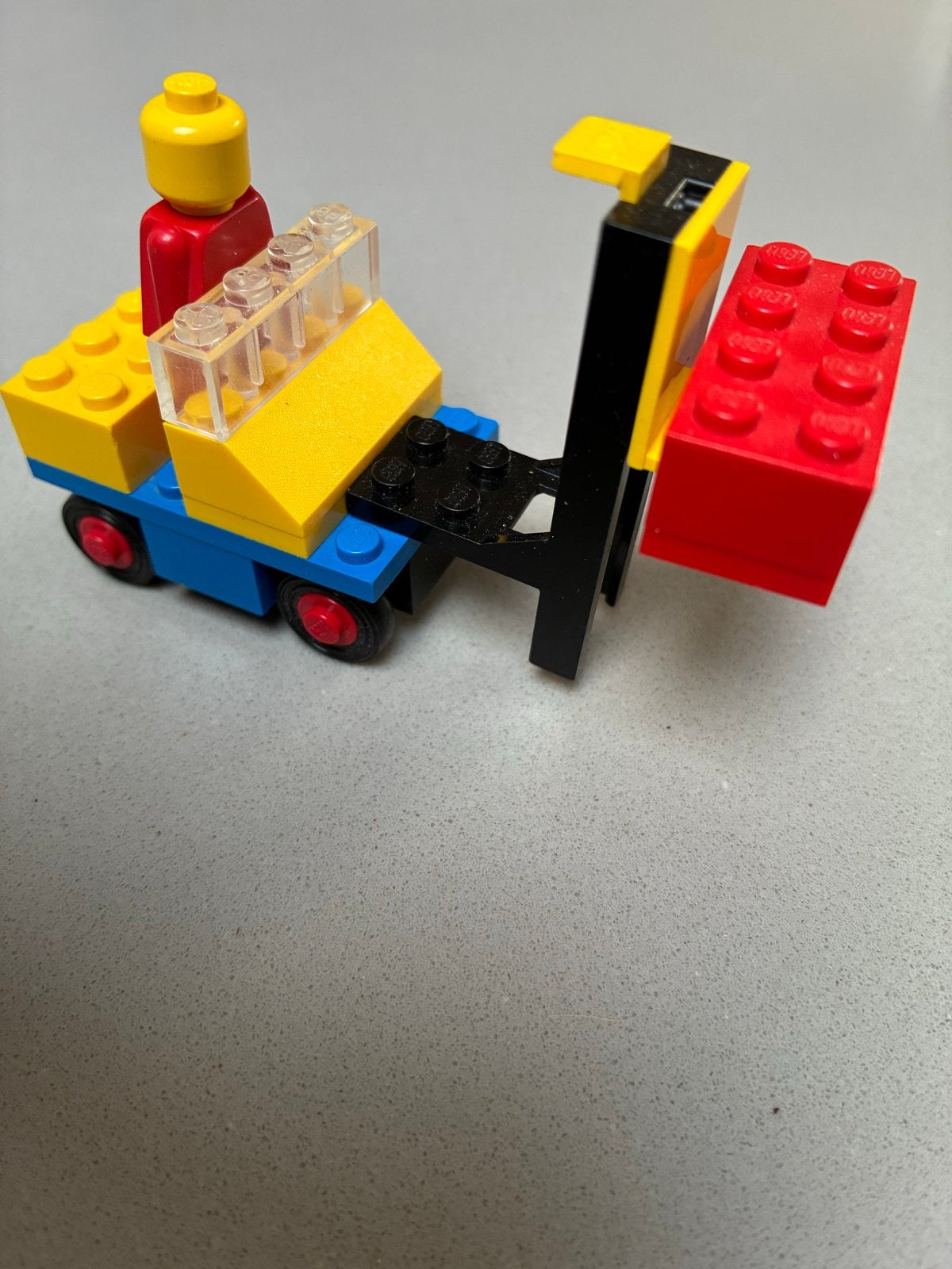 Lego 425 Vorkheftruck met Minifiguur, Gebruikt, Overige thema's, Lego, Ophalen of Verzenden