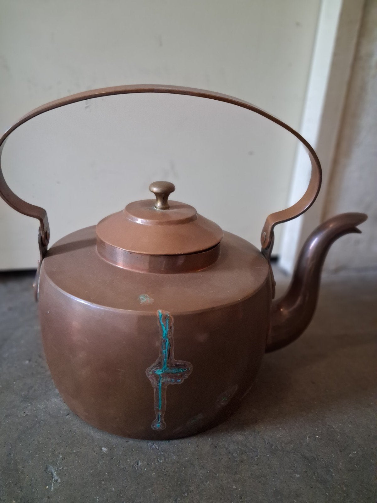 ​Grote antieke koperen ketel / waterketel, Ophalen of Verzenden