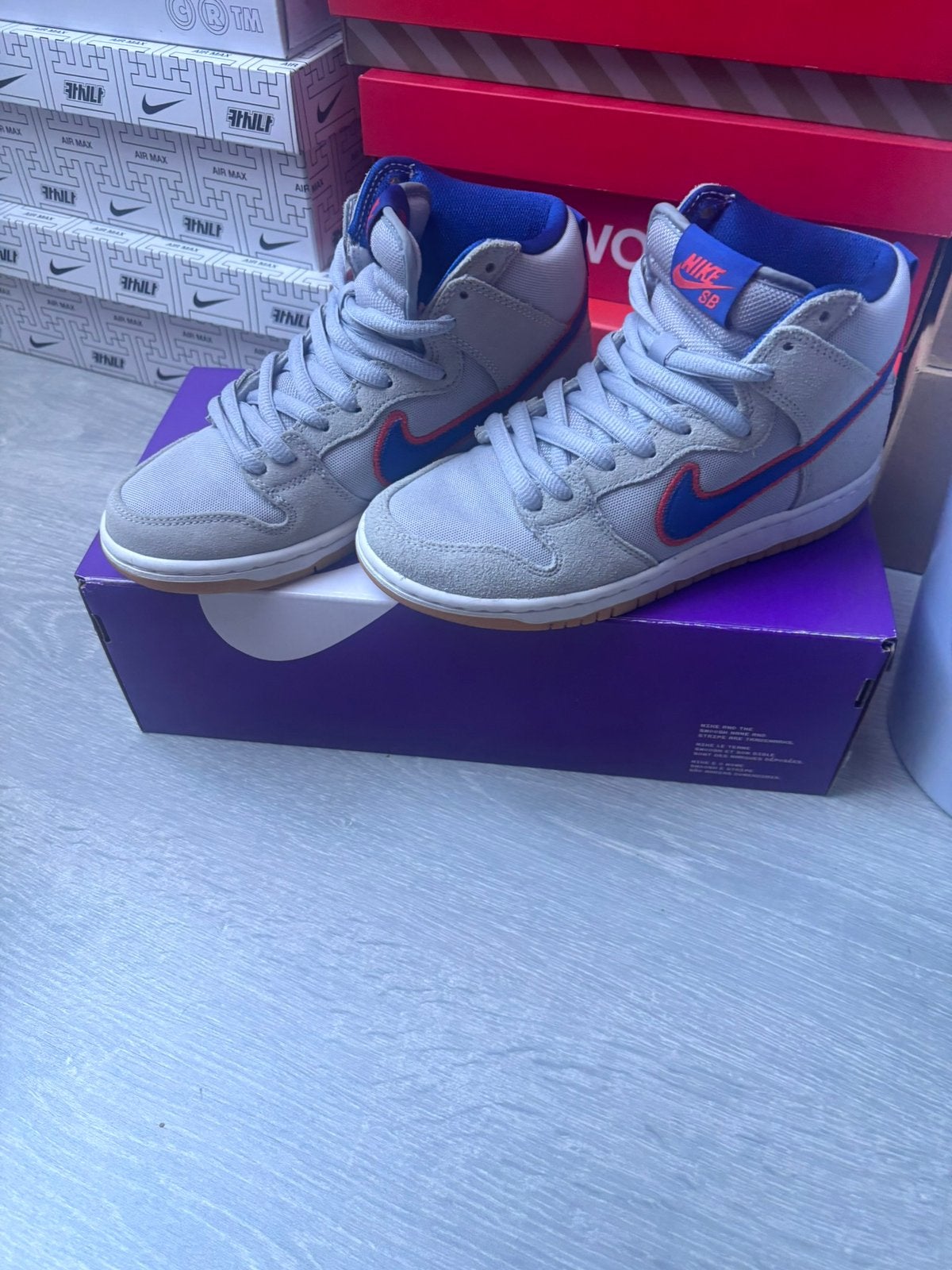 Nike SB Dunk High Premium 'New York Mets' – maat 36.5, Ophalen of Verzenden, Nieuw, Blauw, Sneakers of Gympen