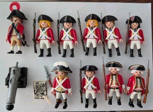 Playmobil Engelse Soldaten met Kanon, Ophalen of Verzenden, Zo goed als nieuw