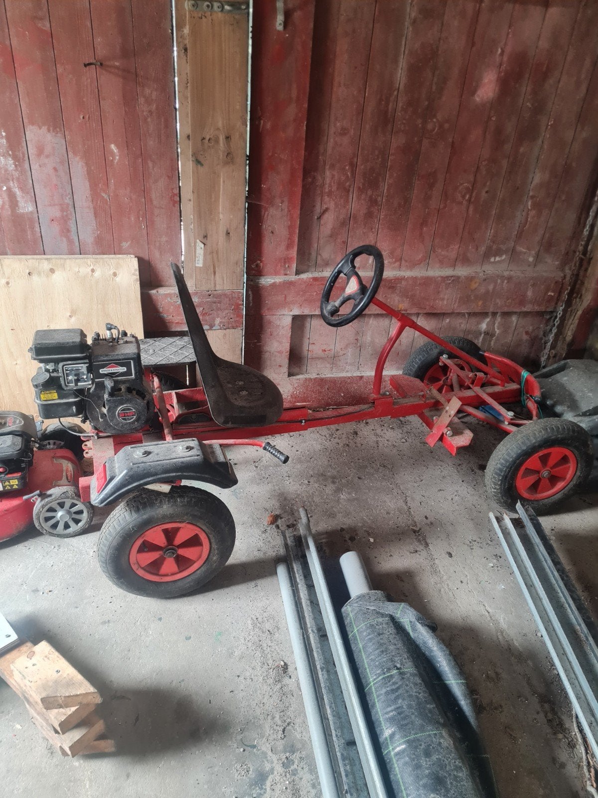 Skelter met motor - Briggs & Stratton, Kinderen en Baby's, Speelgoed | Buiten | Skelters, Ophalen, Gebruikt, Overige merken, Motor