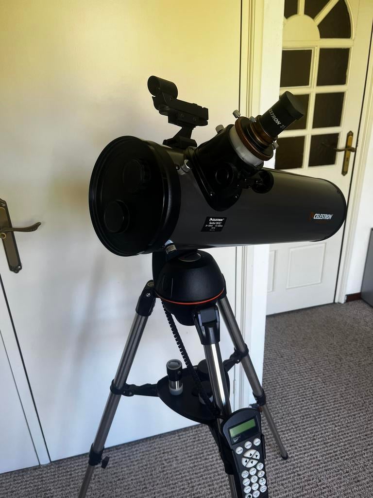Celestron NexStar 130 SLT Zo goed als nieuw, Audio, Tv en Foto, Optische apparatuur | Telescopen, 80 tot 200 mm, Met statief, Zo goed als nieuw