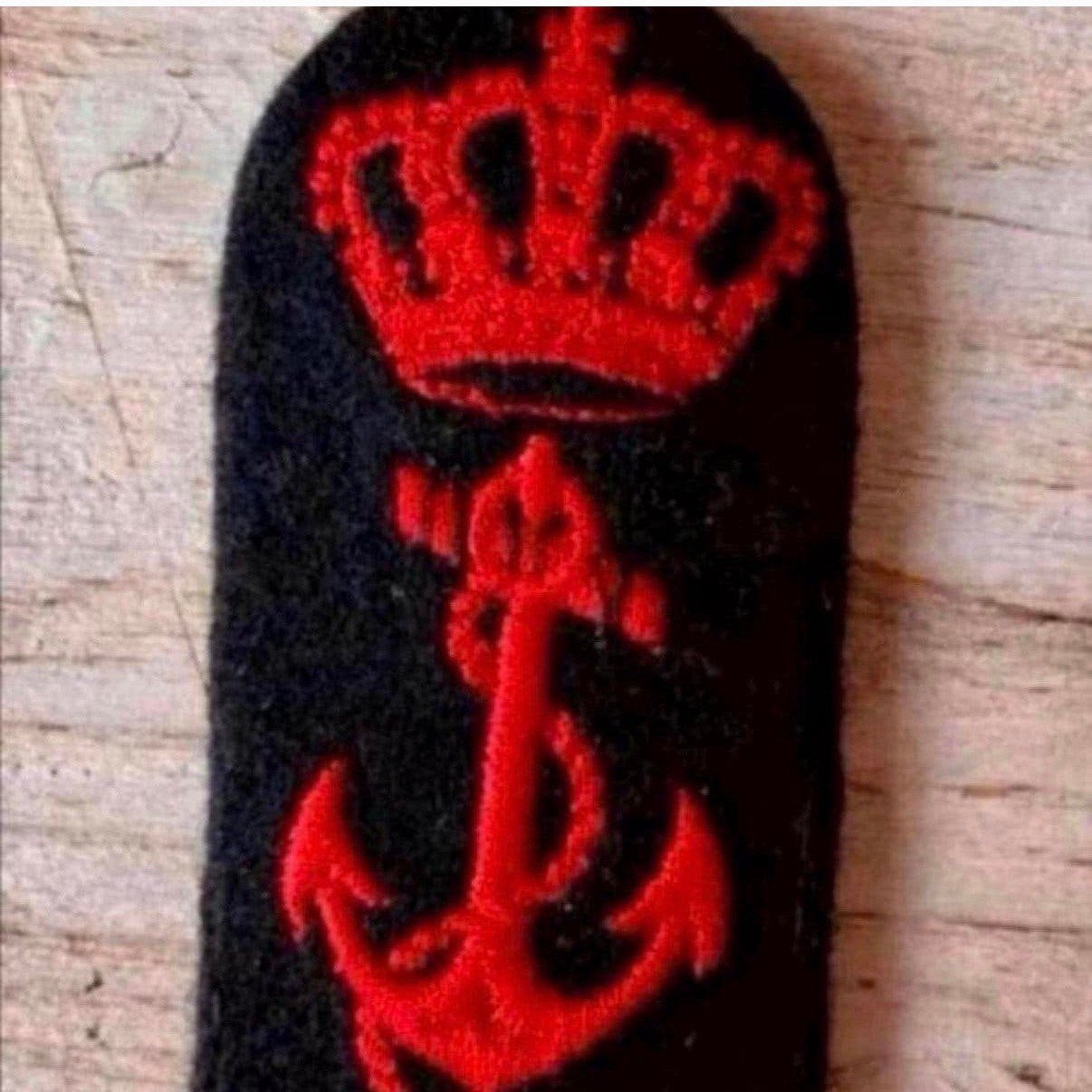 Marine Oude Pet Embleem  Militaire-Matroos Werkman, Verzenden, Marine, Nederland, Embleem of Badge