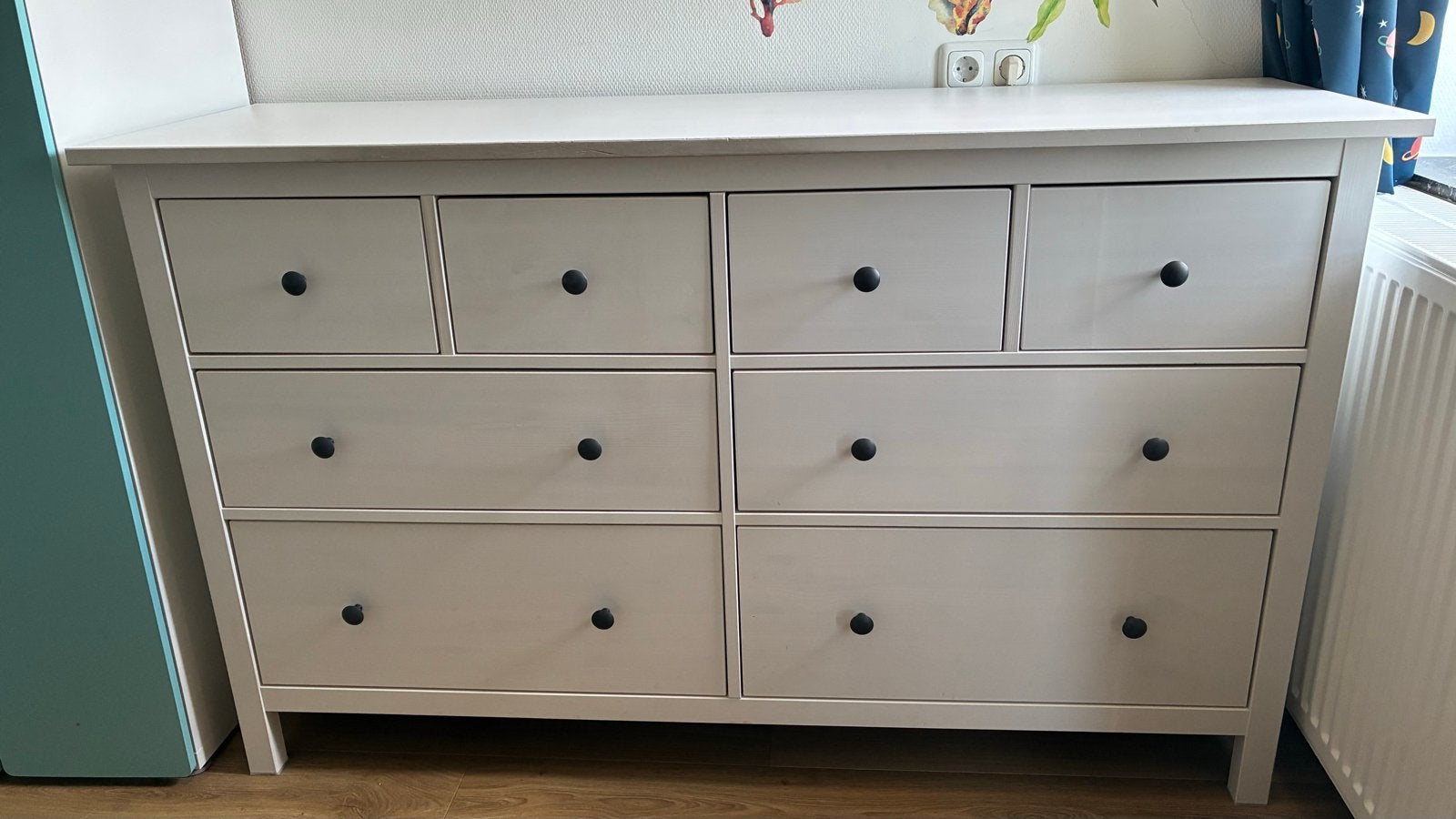 IKEA Hemnes ladekast met 8 lades - Goede staat, Ophalen, 150 tot 200 cm, Zo goed als nieuw, Met lade(s)