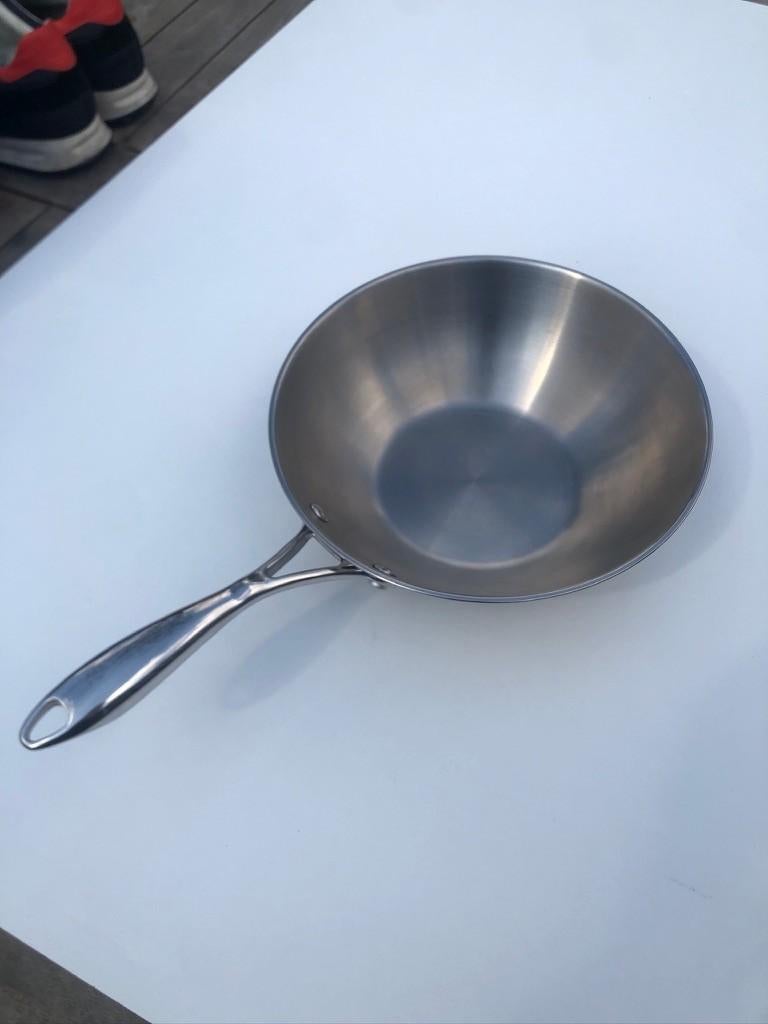 Tupperware Chef Series Wokpan, Ophalen of Verzenden, Zo goed als nieuw, Rvs, Wok
