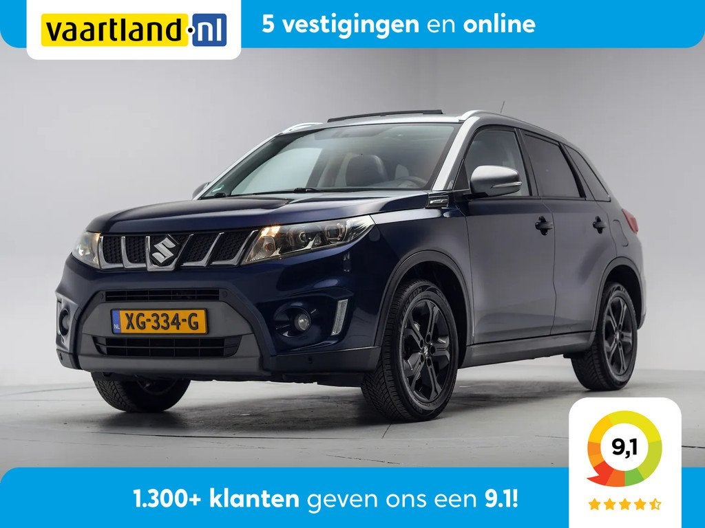 Suzuki Vitara 1.6 Experience [ Panorama Navi Half-leder Came, Auto's, 4 cilinders, Blauw, Handgeschakeld, 19 km/l