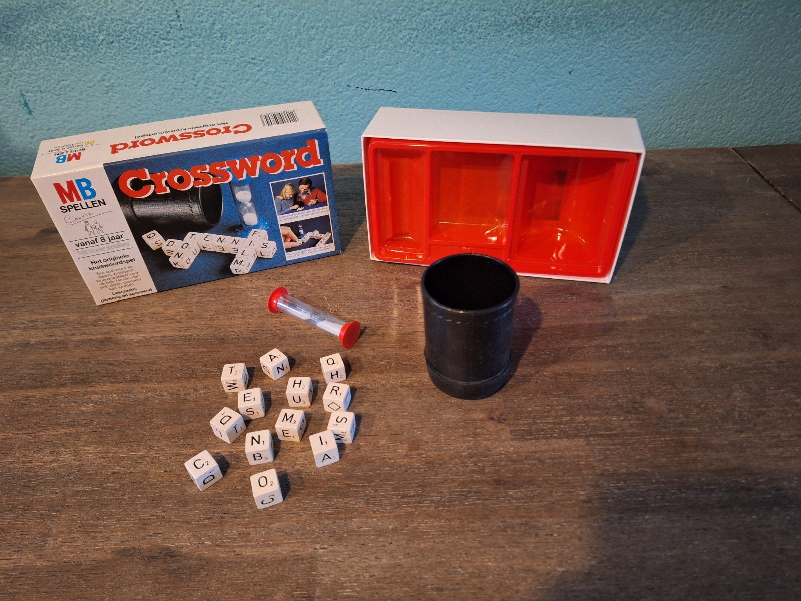 Crossword dobbelspel, Hobby en Vrije tijd, Ophalen of Verzenden, Zo goed als nieuw, MB
