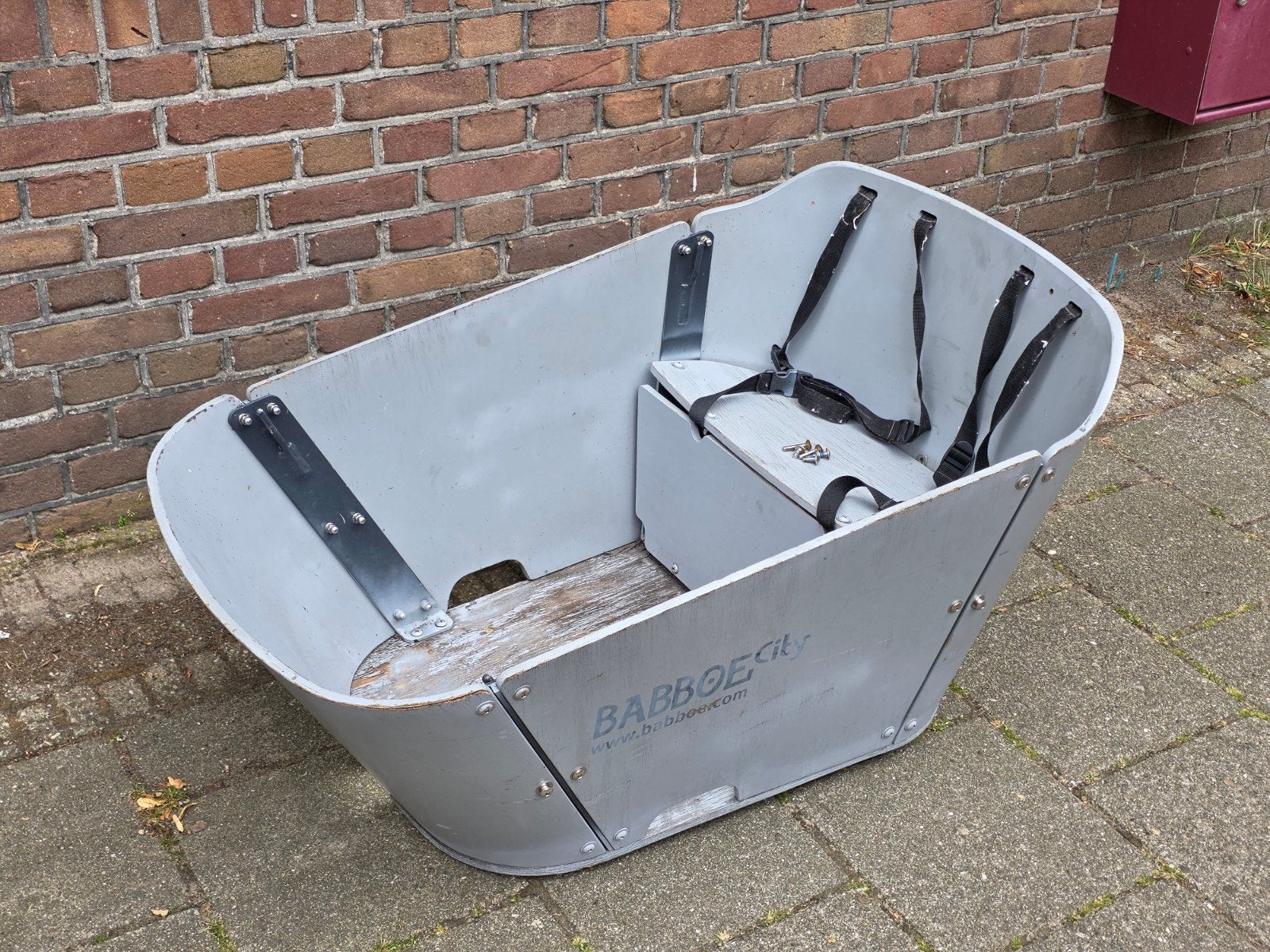 Babboe City bak voor bakfiets, Ophalen, Gebruikt