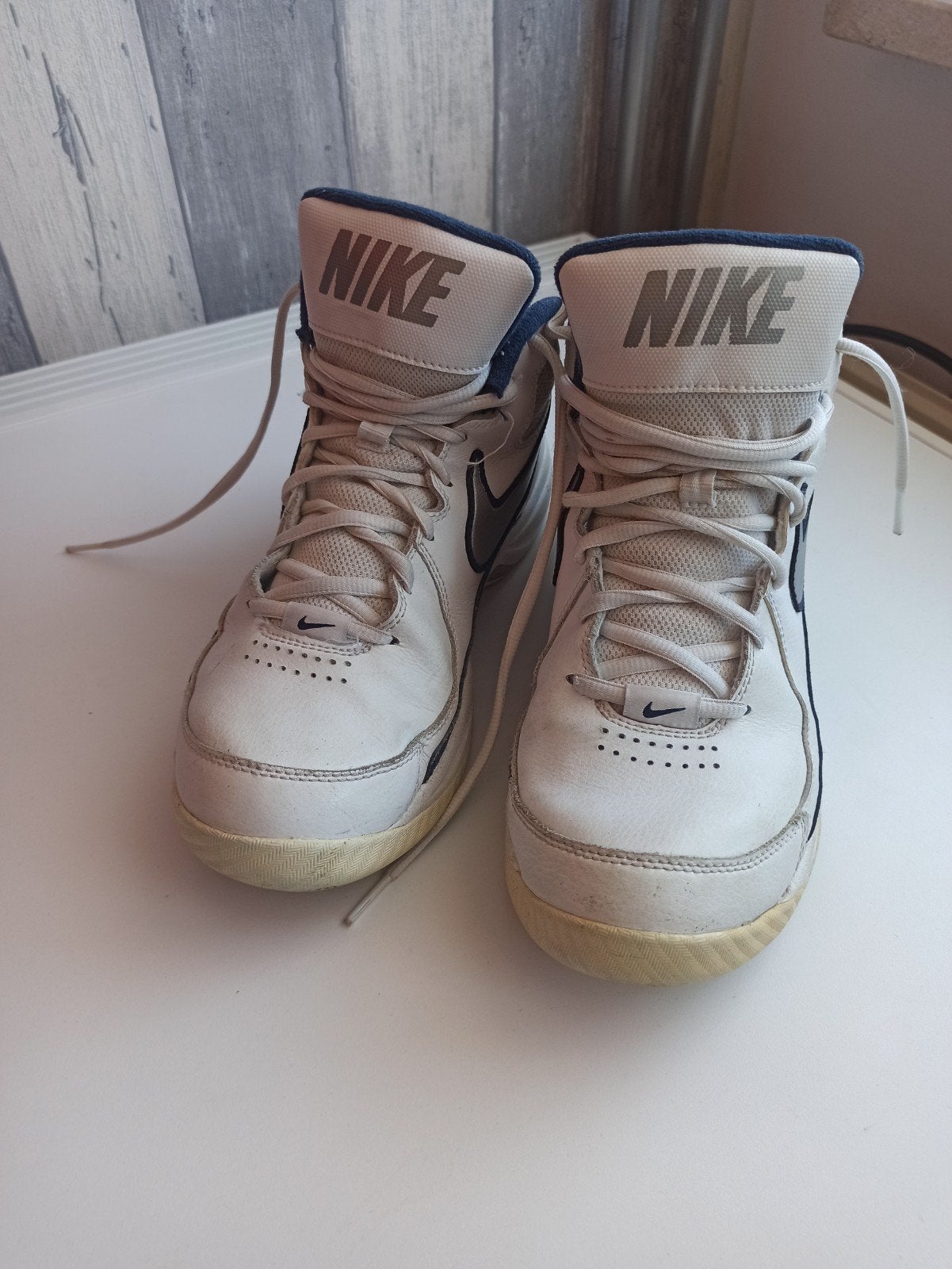 Nike sneakers wit/blauw, maat 40, Ophalen of Verzenden, Gedragen, Wit, Sneakers of Gympen