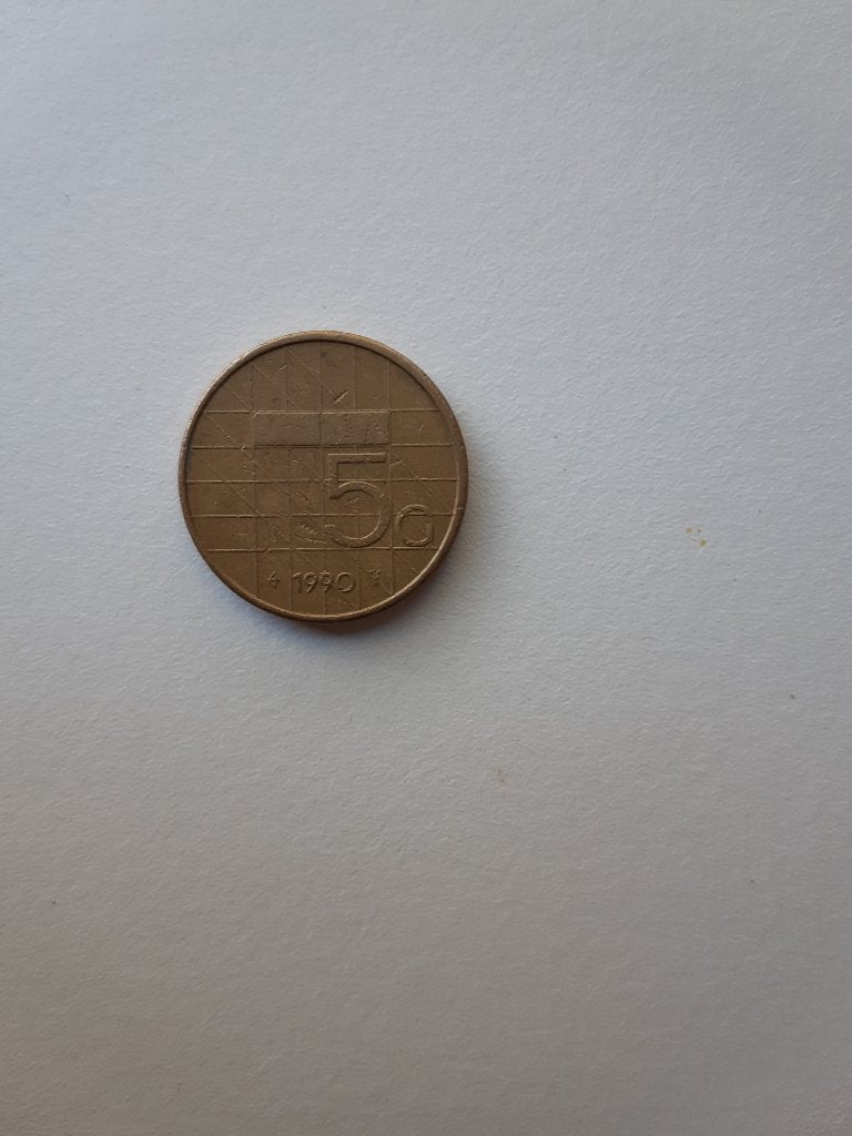 Mooie 5 Gulden munt 1990 (Koningin Beatrix), Ophalen of Verzenden, Koningin Beatrix, 5 gulden, Losse munt