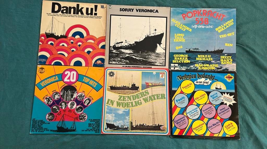 9 LP's Veronica (ook per stuk te koop), Cd's en Dvd's, Vinyl | Verzamelalbums, Gebruikt, 1980 - 1989, Ophalen of Verzenden, Pop