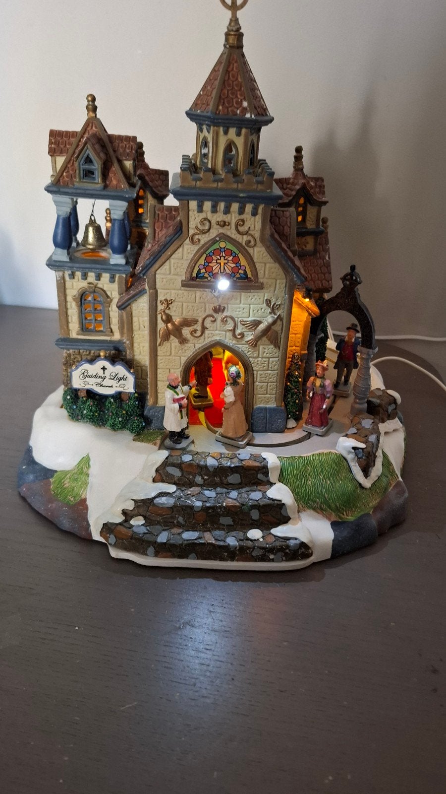 Lemax The Guiding Light Church voor kerstdorp kerst kersthu, Ophalen of Verzenden