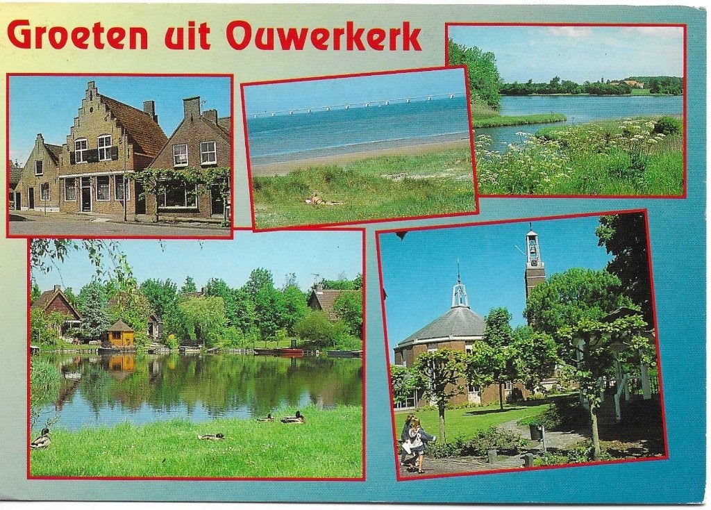 Ouwerkerk- -5-luik., Ophalen of Verzenden, 1980 tot heden, Gelopen, Zeeland