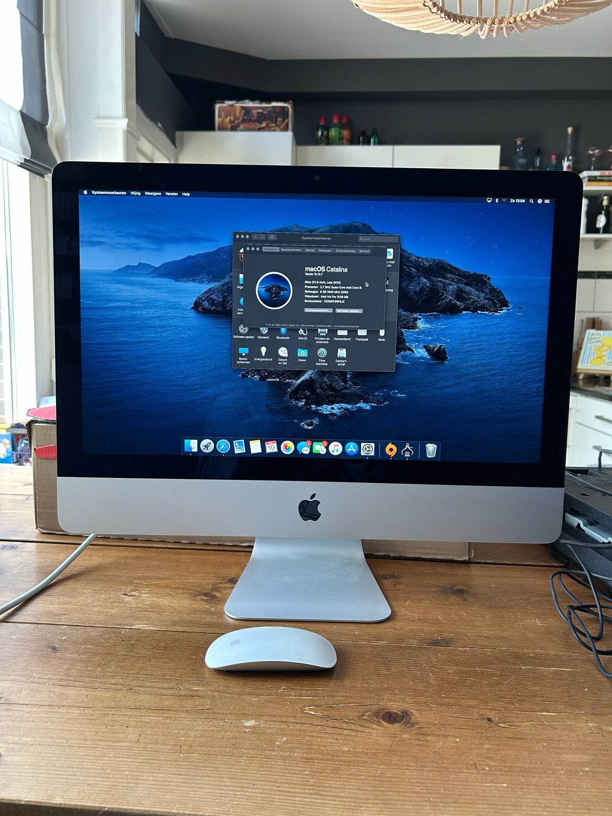 iMac Late 2013, 21.5 inch met Magic Mouse, Computers en Software, Apple Desktops, Ophalen, Gebruikt, 2 tot 3 Ghz, IMac