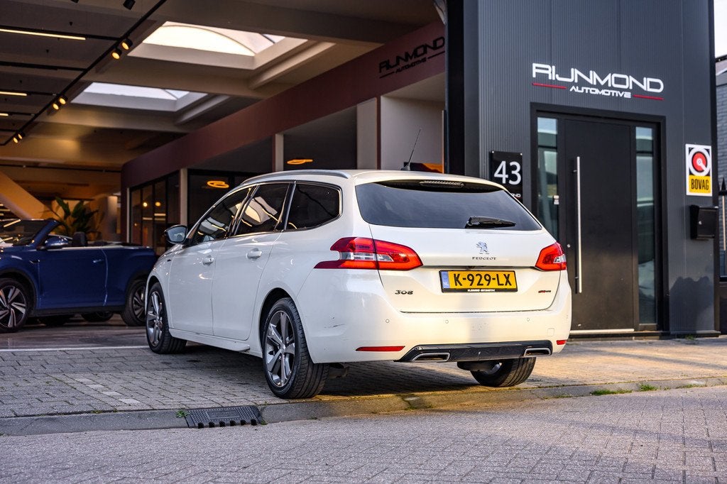 Peugeot 308 SW 1.5 BlueHDi Blue Lease GT-Line|lane-Assist|Ma, Stof, Gebruikt, 4 cilinders, Wit
