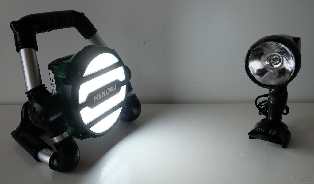 Hikoki UB18DGL (L0Z) LED Accu Bouwlamp & Handlamp, Ophalen of Verzenden, Gebruikt, Minder dan 50 watt, Lamp
