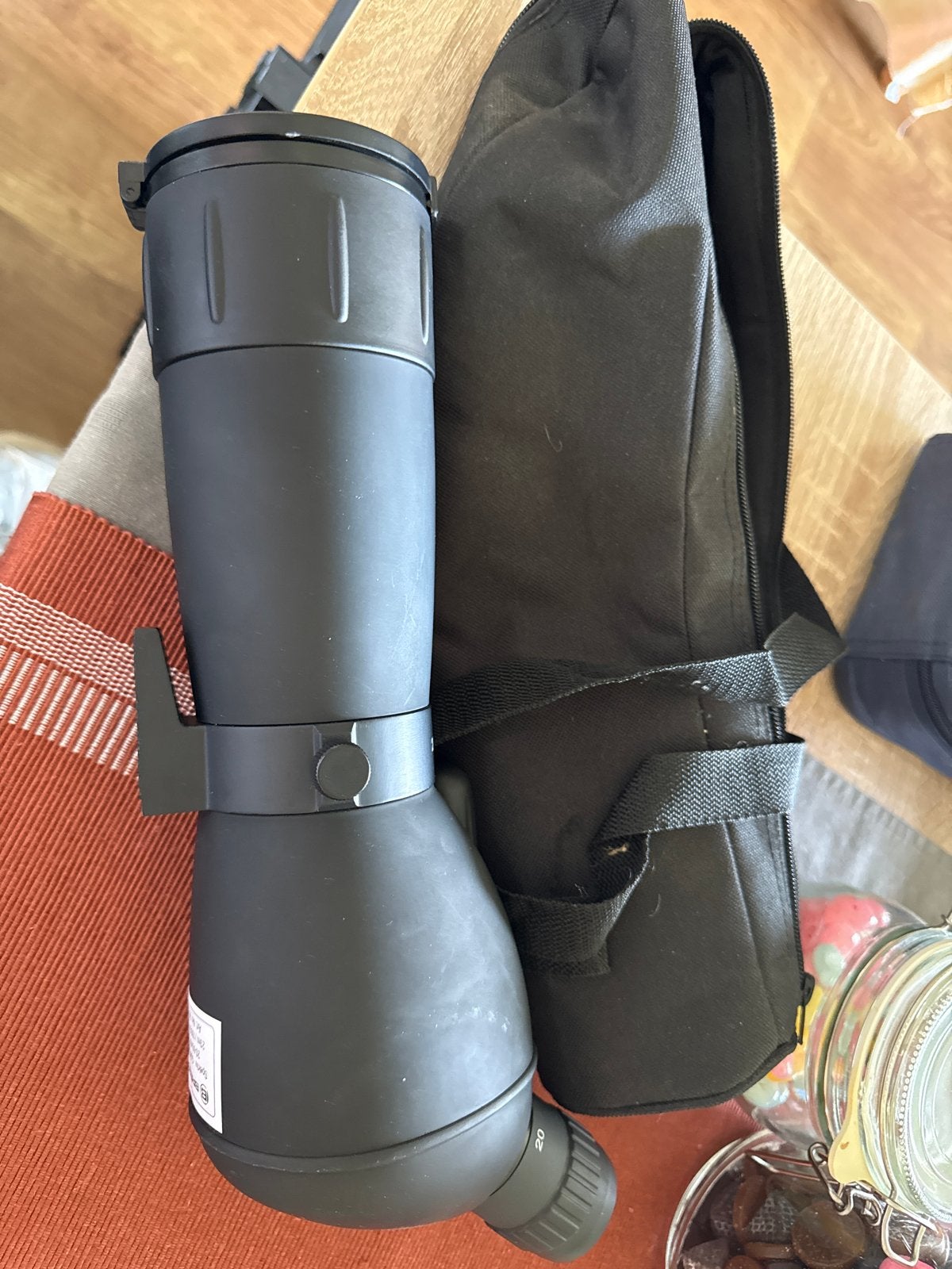 Bresser Spektief Spotting Scope 20-60x60 Zoom, Ophalen of Verzenden, Zo goed als nieuw, 80 tot 200 mm, Lenzentelescoop (refractor)