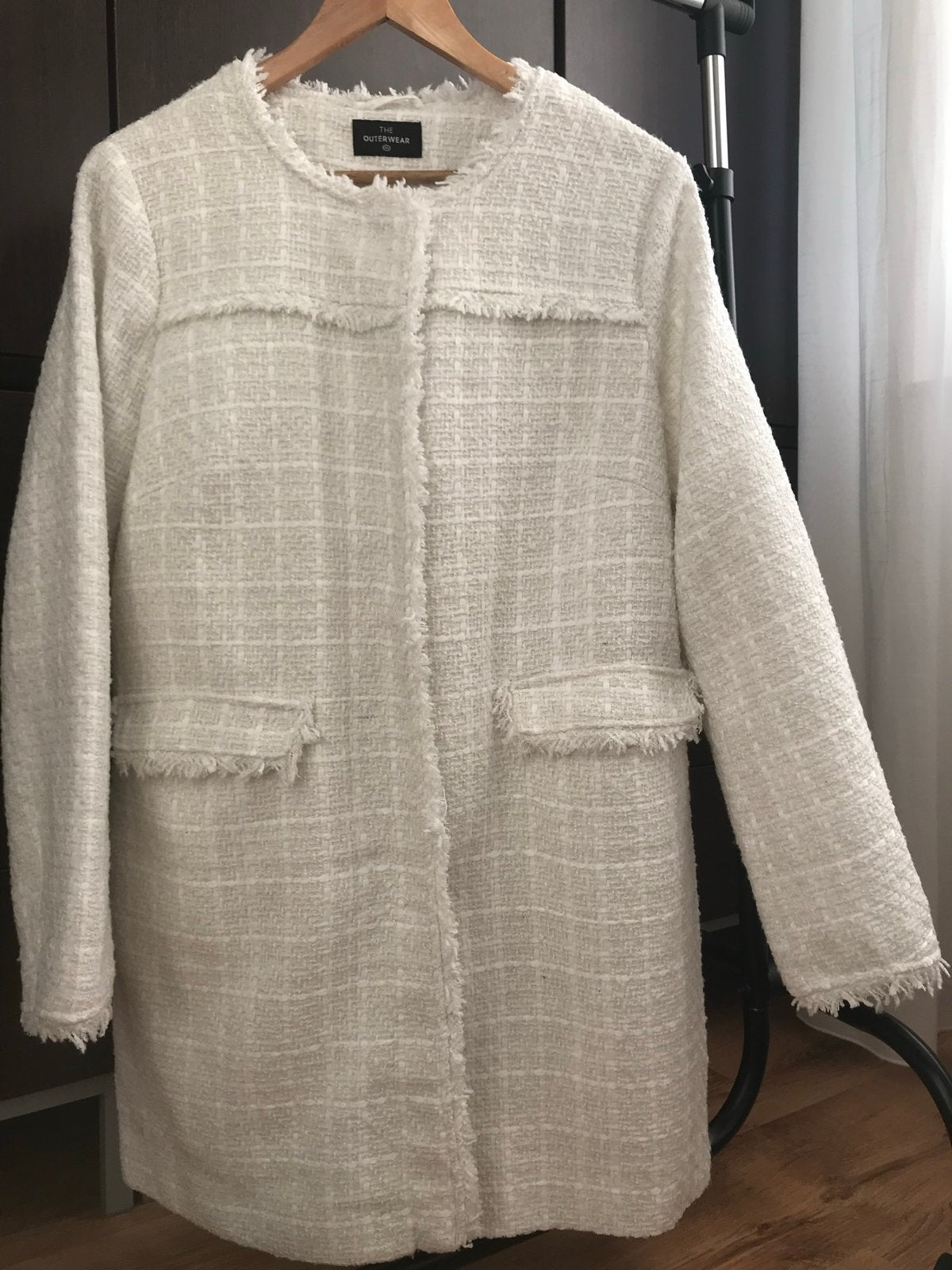 Stijlvolle Witte Bouclé Jas - The Outerwear C&A maat 46, Ophalen of Verzenden, Nieuw, Maat 46/48 (XL) of groter, Wit