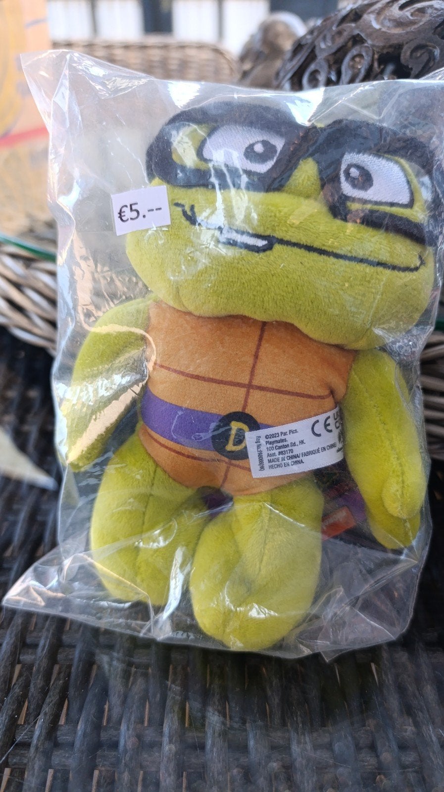 Donatello knuffel 17 cm nieuw, Ophalen of Verzenden, Nieuw, Overige typen