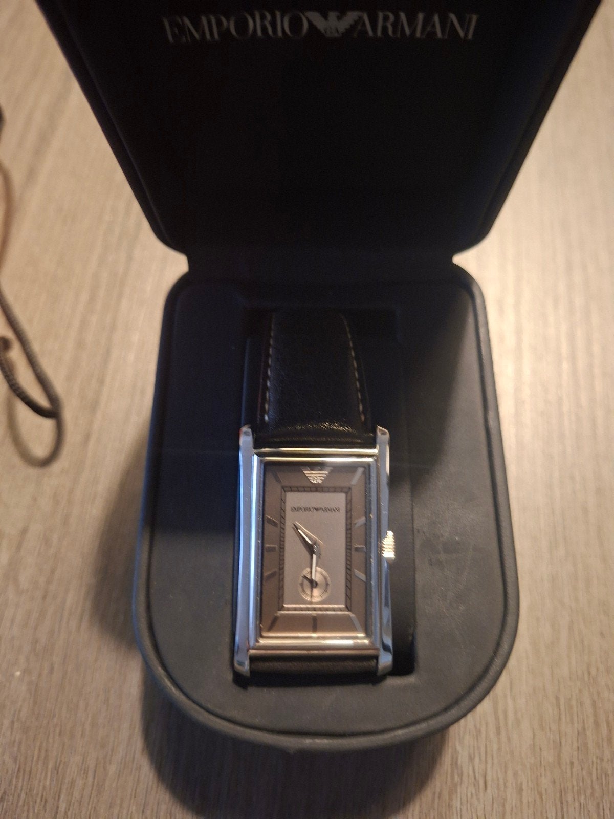 Emporio Armani Herenhorloge - Stijlvol en Tijdloos, Overige merken, Leer, Staal, Polshorloge