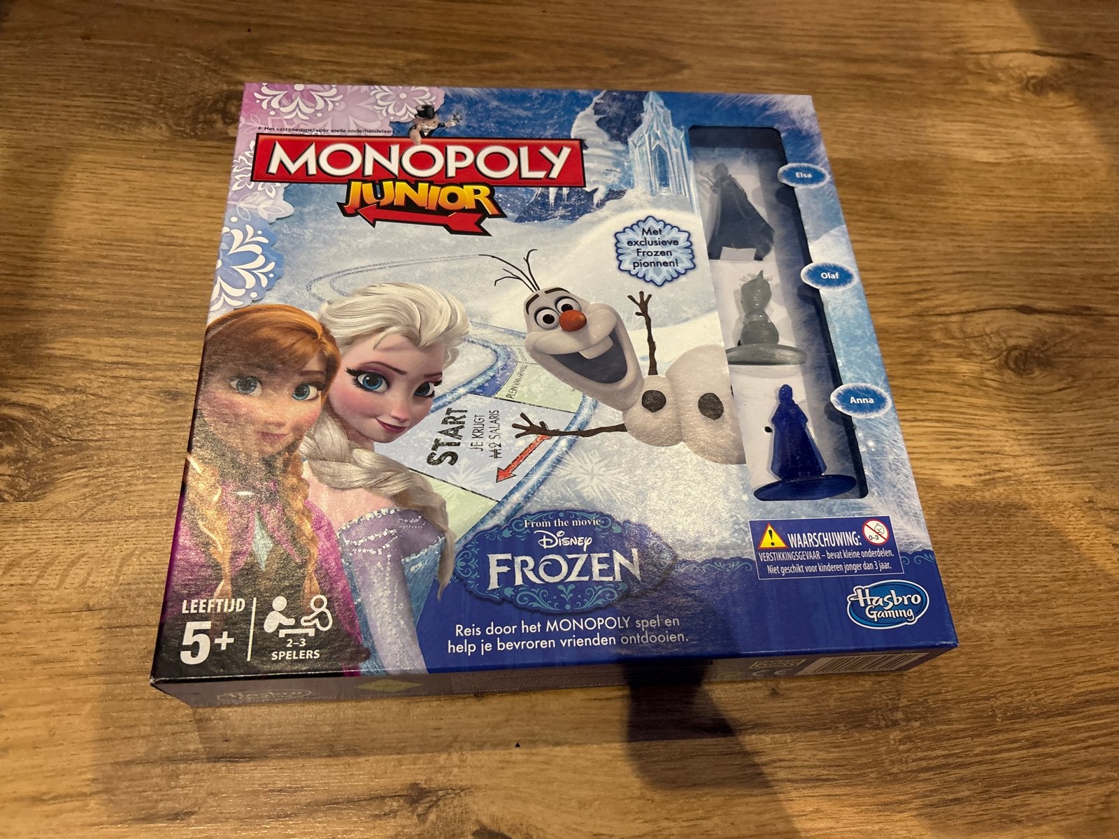 Monopoly Junior Disney Frozen Bordspel - Zo goed als nieuw, Drie of vier spelers, Ophalen of Verzenden, Zo goed als nieuw