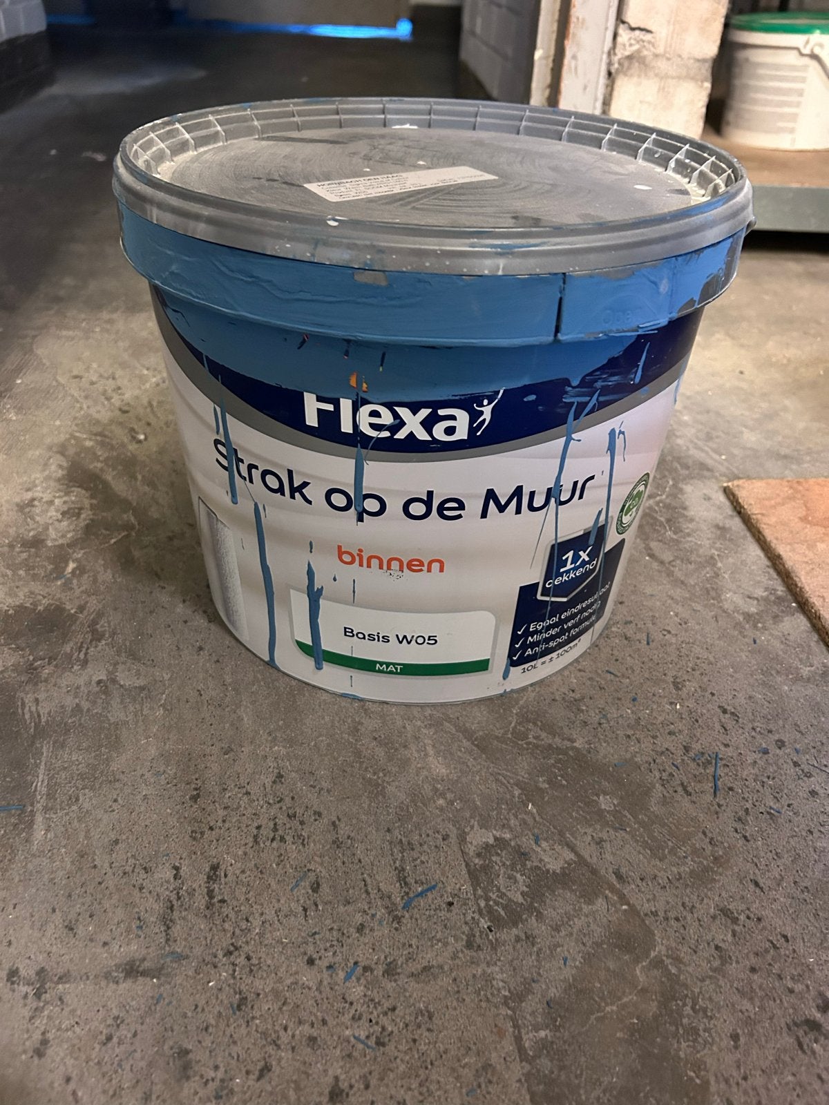 Flexa Strak op de Muur Binnenverf - Warm Bath (5L), Doe-het-zelf en Verbouw, Verf, Beits en Lak, Ophalen, Gebruikt, Verf, 5 tot 10 liter