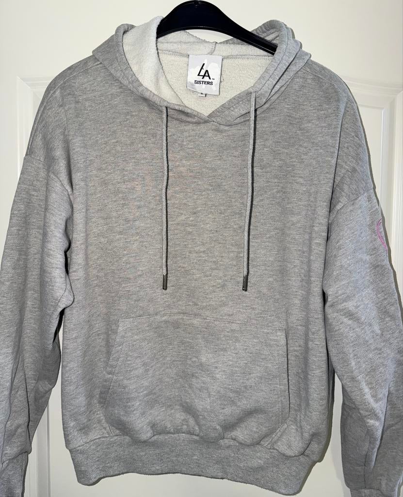 LA Sisters hoodie grijs maat S, Kleding | Dames, Ophalen of Verzenden, Zo goed als nieuw, Maat 36 (S)