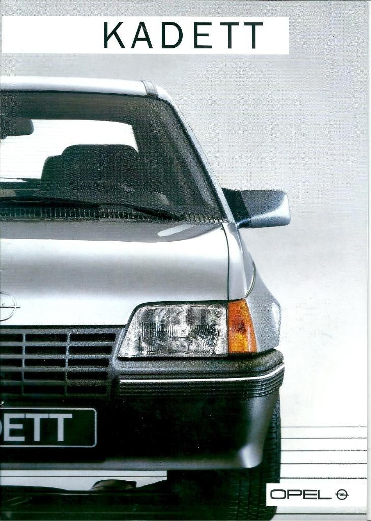 Brochure Opel Kadett 3 en 5 drs Juli 1986, Ophalen of Verzenden, Gelezen, Opel