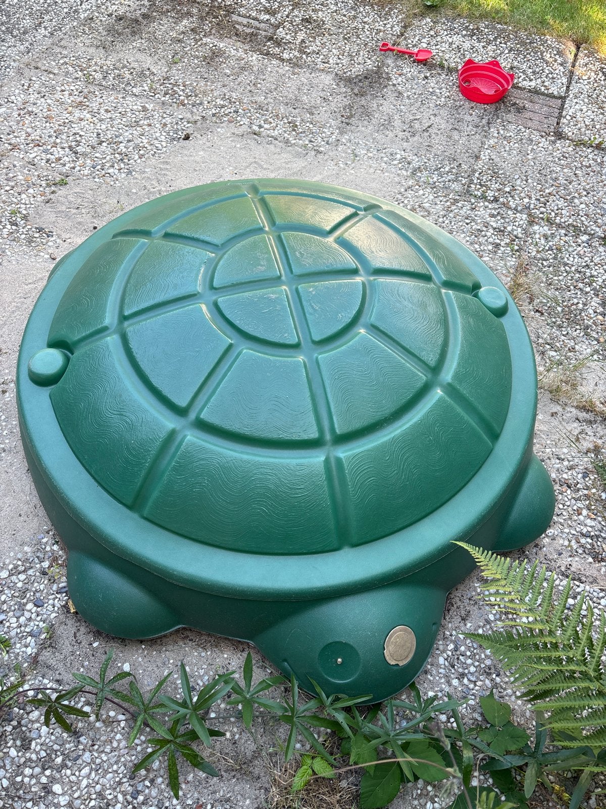 Zandbak in schildpad vorm - Groen, Ophalen, Gebruikt
