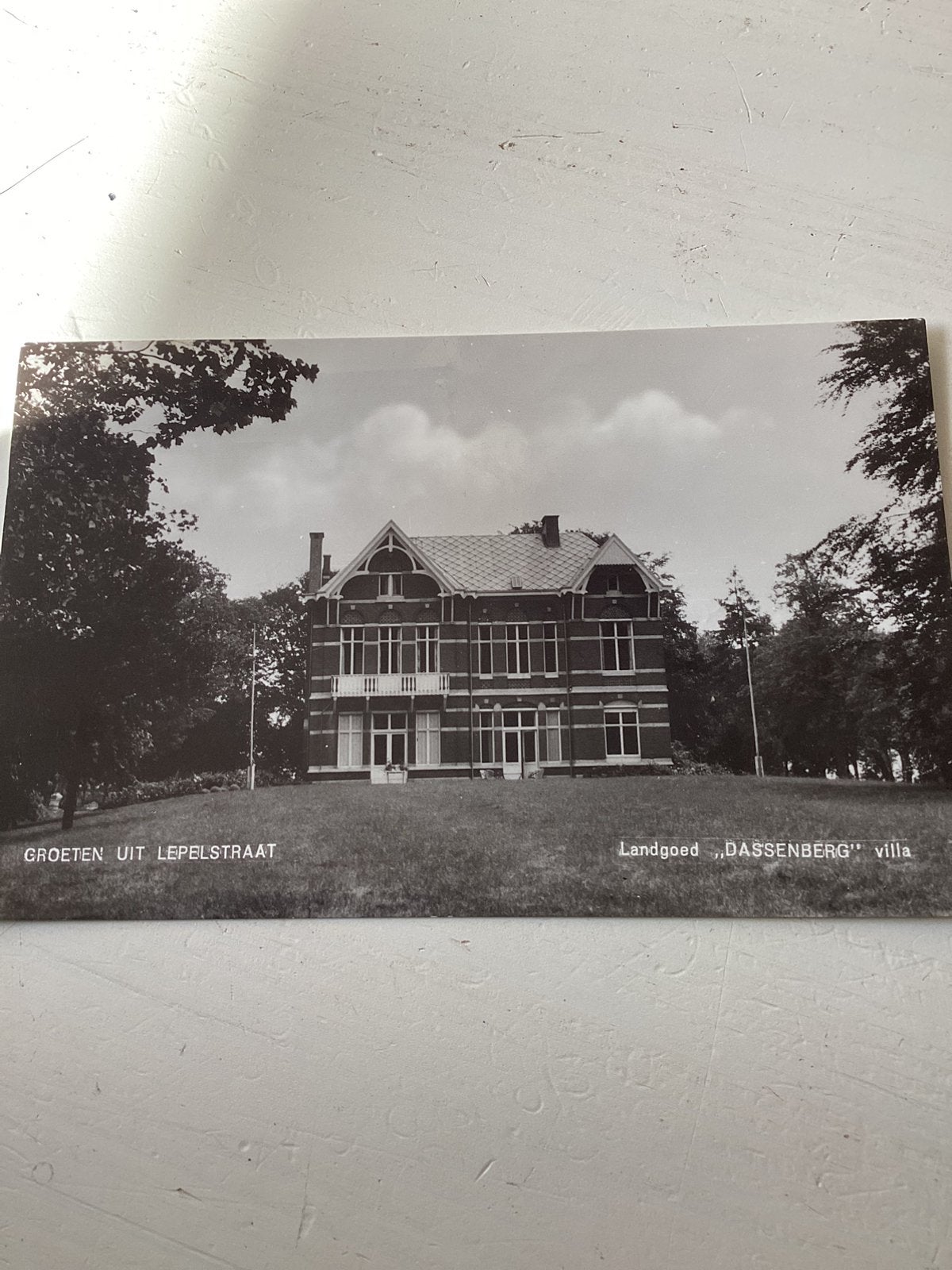 Ansichtkaart Landgoed Dassenberg villa, Verzenden, Gelopen