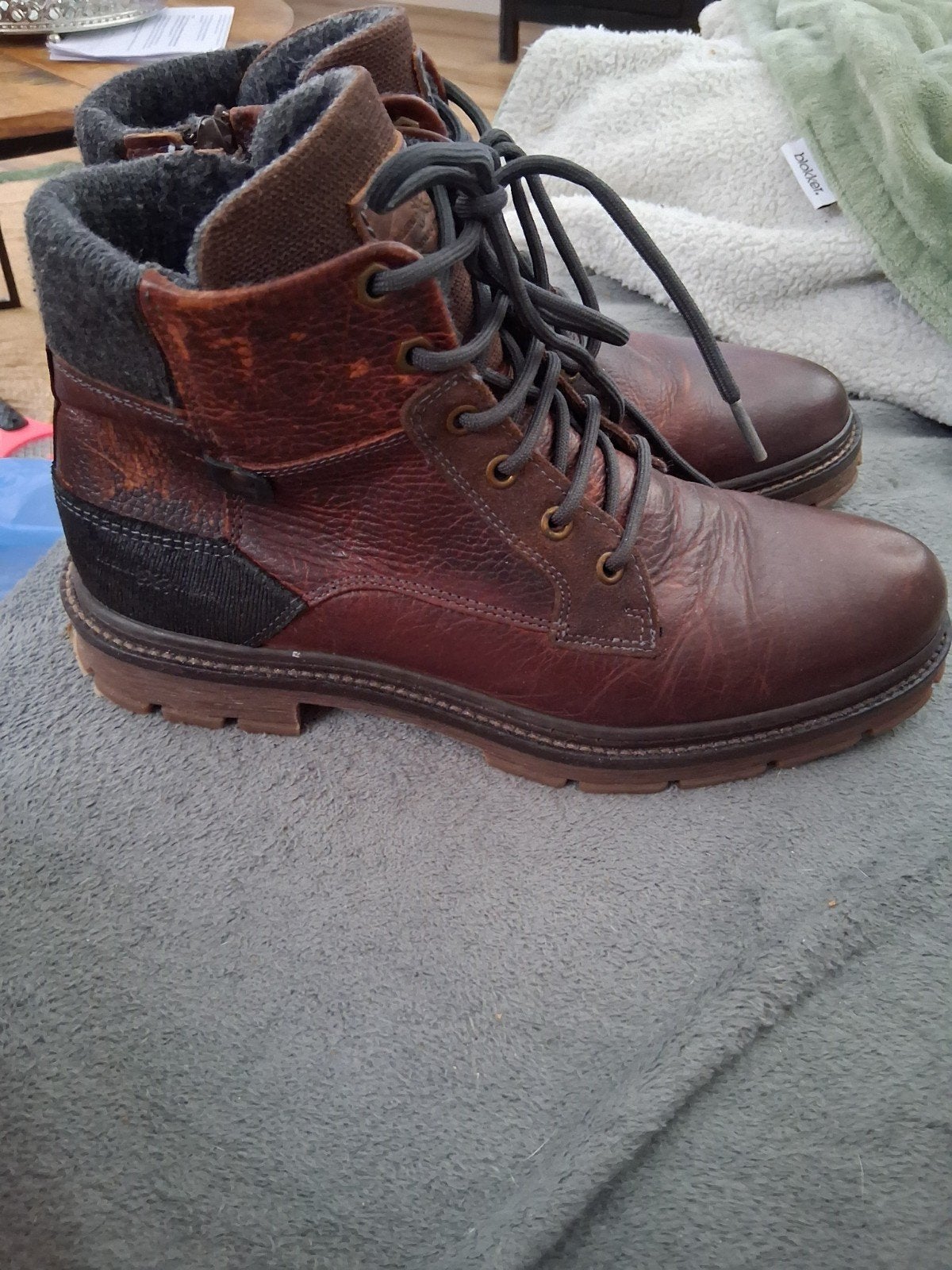 Zgan Manfield heren boots - Maat 42, Manfield, Bruin, Boots, Ophalen of Verzenden