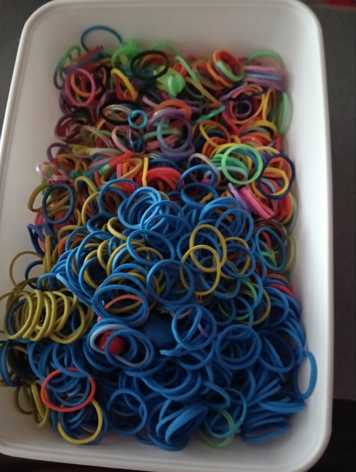 loombandjes met toebehoren, Ophalen