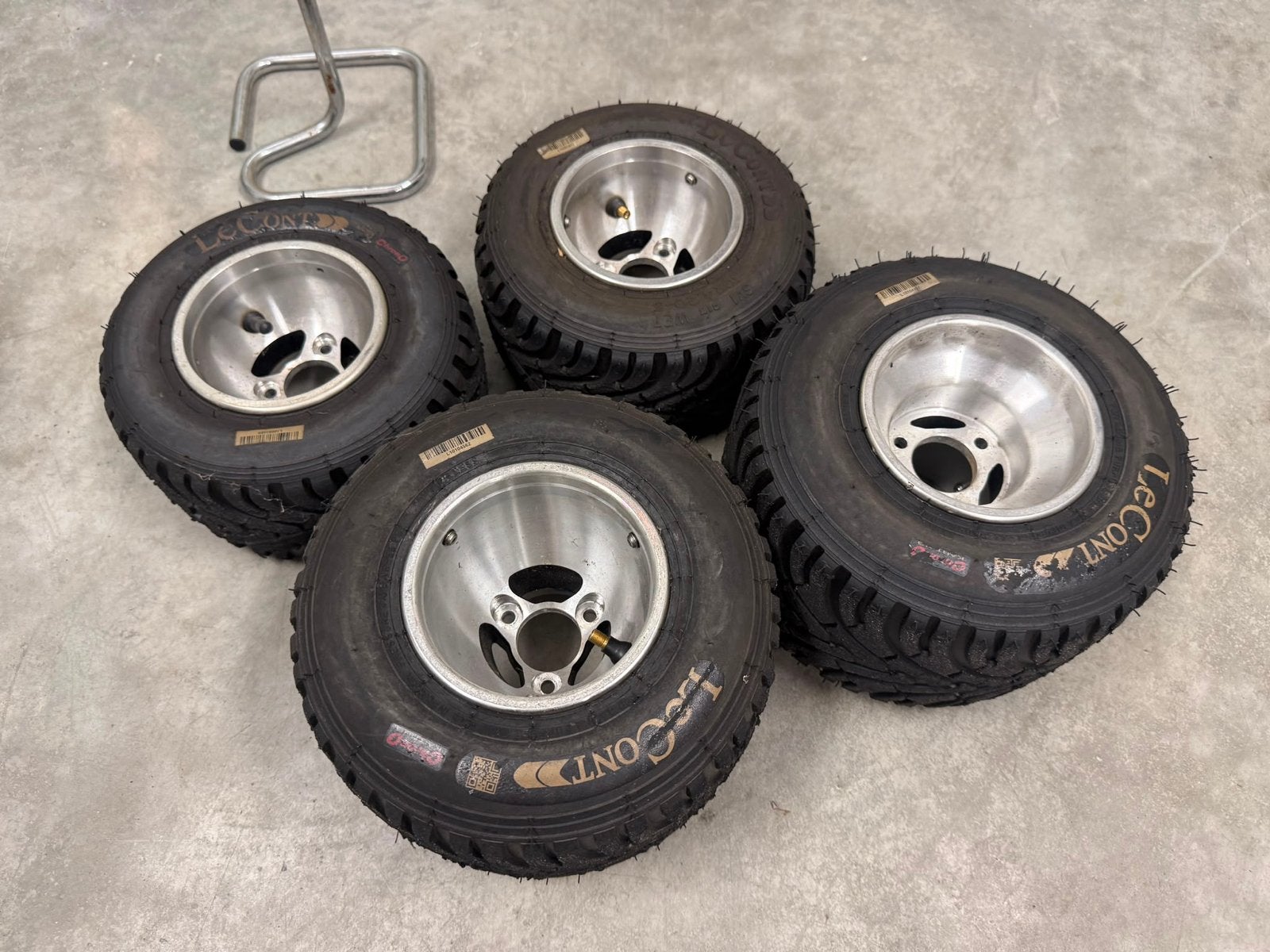CRG regenbanden met velgen voor kart - 1x gebruikt, Ophalen, Gebruikt