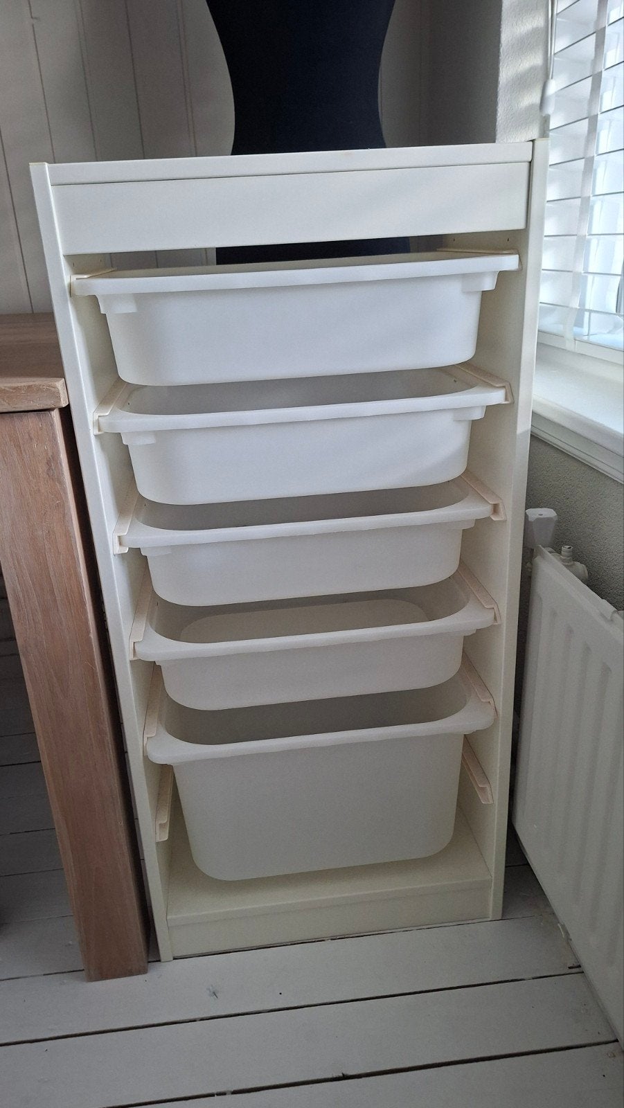 2 x IKEA Trofast opbergkast wit met bakken, Ophalen, Zo goed als nieuw