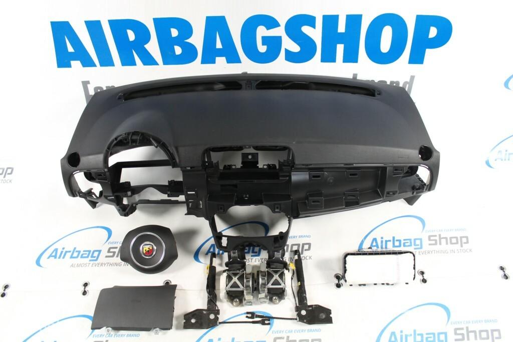 Airbag set - Dashboard zwart Abarth stuur Fiat 500 2007-..., Auto-onderdelen