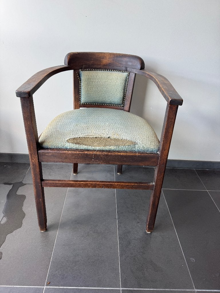 zeldzame Art Deco/ Amsterdamse School stoel, Antiek en Kunst, Ophalen